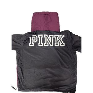 Victoria's Secret PINK‎ Mock Neck Windbreaker Pullover Women's Size Large